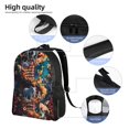 thumbnail image 5 of Cauagu Whimsical Animal Spiral Print Backpacks,Travel Daypack Casual Laptop Backpack Bookbag Fits 15 Inch Computer for Men Women, 5 of 8