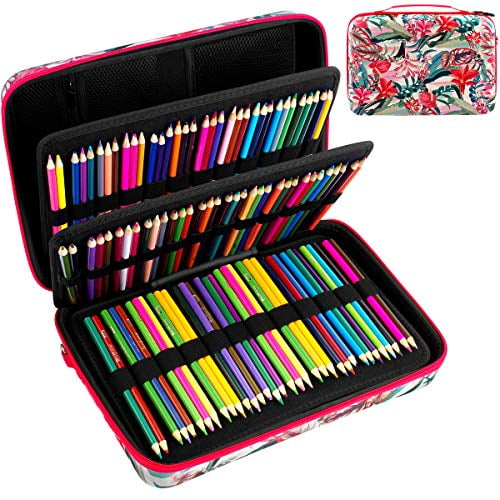 Large Pencil Storage Case Holds 240+ Colored Pencils, Pencil Bag