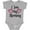 AC-Heather Grey, variant on Inktastic I Love My Mommy- Hearts Boys or Girls Baby Bodysuit