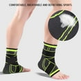 thumbnail image 3 of Tobillera de compresión ajustable con cierre de velcro para hombre y mujer, ideal para deportes y fitness., 3 of 9