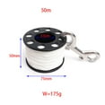 thumbnail image 3 of PASILI 15M/30M/50M Scuba Diving Spool Finger Reel With Stainless Steel Double Ended Hook Smb Equipment For-Cave Dive, 3 of 9