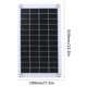thumbnail image 1 of Panel solar 7.5W 12V Monocristalino Alta eficiencia Panel solar compacto Cargador exterior semi-flexible con clip para generador solar Campamento de Montañismo Octpeak No, 1 of 7
