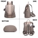 thumbnail image 4 of PINCNEL Mochila para mujer Monedero Mochila antirrobo de nailon impermeable Bolso de hombro ligero, 4 of 5