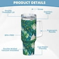 thumbnail image 5 of Uemuo Peacock And Flowers Print 40oz Ice Bully With Handle And Straw Stainless Steel Vacuum Insulated Cup And 2 In 1 Straw Lid Insulated Travel Tumbler, 5 of 8