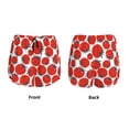 thumbnail image 5 of Fotbe Hand Drawn Tomatoes Womens High Waist Running Shorts Athletic Workout Quick Dry Shorts for Women with Pockets Gym Yoga Summer Shorts-Small, 5 of 9
