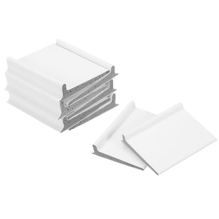 8Pack Door Corner Seals, Self-Adhesive Door Frame Seal (2"x1.8", White)