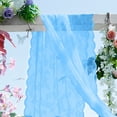 thumbnail image 6 of SLYNSHome Sheer Lace Window Scarf, Lightweight Decorative Wedding Drape,Blue Semi Transparent Voile Curtain Swag for Outdoor Arbor Gazebo Party Decor, 6 of 6