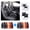 Black&Gray, variant on For Hyundai Tucson Car Seat Cover 5 Seats, Deluxe PU Leather 5 Seats Auto Front Rear Cushion Protector Full Set for Sonata, Kona, Azera, Elantra Beige