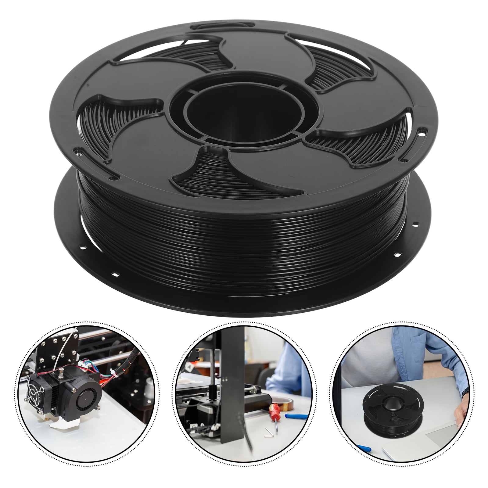 LOLIPPYY PETG 3D Printer Filament 1.75mm 1kg Roll High-Precision Material for Prototyping and Hobbyist 3D Printing Supplies