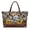 Elephant Sunflower, variant on ZUXONGSY Leather Sunflower Sloth Print Tote Bag for Women Pu Leather Handle Handbag Waterproof Satchel Handbags with Inner Pocket for Travel Vacation