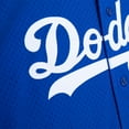 thumbnail image 4 of Men's Mitchell & Ness Hideo Nomo Royal Los Angeles Dodgers Cooperstown Collection Mesh Batting Practice Button-Up Jersey, 4 of 5