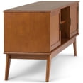 thumbnail image 4 of Simpli Home Draper Solid Hardood 60 " Mid-Century Modern TV Media Stand in Teak Brown, 4 of 10