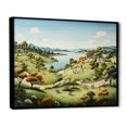 thumbnail image 2 of Designart "Croquet Garden Country Clubs painting I" Architecture Floater Framed Wall Art Living Room, 2 of 7