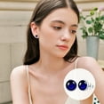 thumbnail image 6 of Midir&Etain Birthstone Stud Earrings 925 Sterling Silver Small Earrings Hypoallergenic Birthstone Jewelry Valentine's Mothers Day Birthday Gifts for Women, 6 of 7