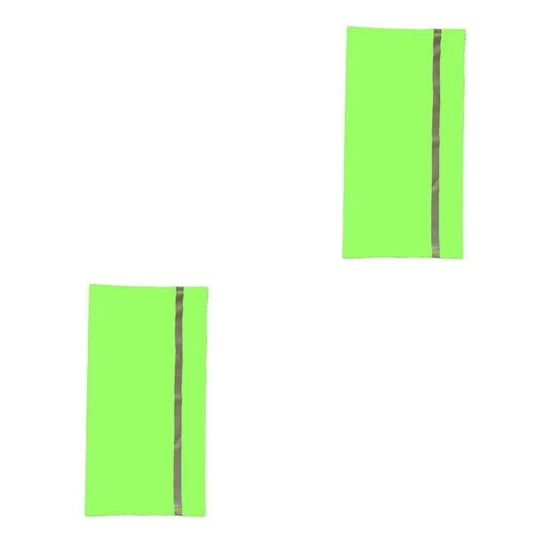 Advancent Pañuelo para el cuello, pasamontañas multifunción, cubierta para el cuello, tira reflectante, envolturas bucales para deportes al aire libre, verde fluorescente 2piezas Advancent CBP379988