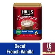 Hills Bros.® Instant Cappuccino Decaf French Vanilla Coffee Mix, 16 oz. Canister