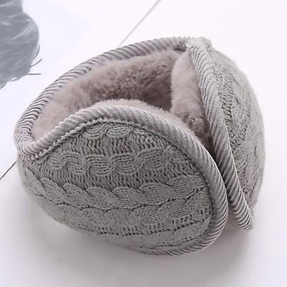 Ear Muffs Women - Winter Earmuffs Adjustable Classic Fleece Ear Muffs Ear Warmer Soft Warm Windproof Plush Outdoor Skiing Ear Warmers for Women