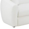 thumbnail image 2 of Benjara 90 Inch Modern Contour Sofa, Tight Back Upholstery, 2 Pillows, White Boucle, 2 of 5