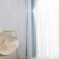 thumbnail image 2 of Star Curtains Stars Blackout Curtains for Kids Girls Bedroom Living Room Colorful Double Layer Star Window Curtains, 1 Panel (53"W x 95"L，Blue), 2 of 5