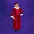 thumbnail image 3 of The Costume Center 3 Piece Mrs. Claus Burgundy Christmas Costume – Adult Plus Size, 3 of 5