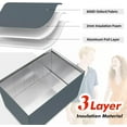 thumbnail image 3 of Air Conditioner Covers for Outside, 24"Wx20"Dx15.6"H Window Air Conditioner Cover & 3 Layers Insulation Design, Waterproof Snowproof AC Cover for Outside Window Units Winter Protection, 3 of 12