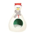 thumbnail image 2 of LOVIVER Christmas Cat House Warm Winter Calming Snowman Shape Soft Comfortable Christmas M, 2 of 8