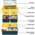 thumbnail image 3 of Bento Box Adult Lunch Box, 3-in-1 Stackable Lunch Containers-Excellence, 3 of 5