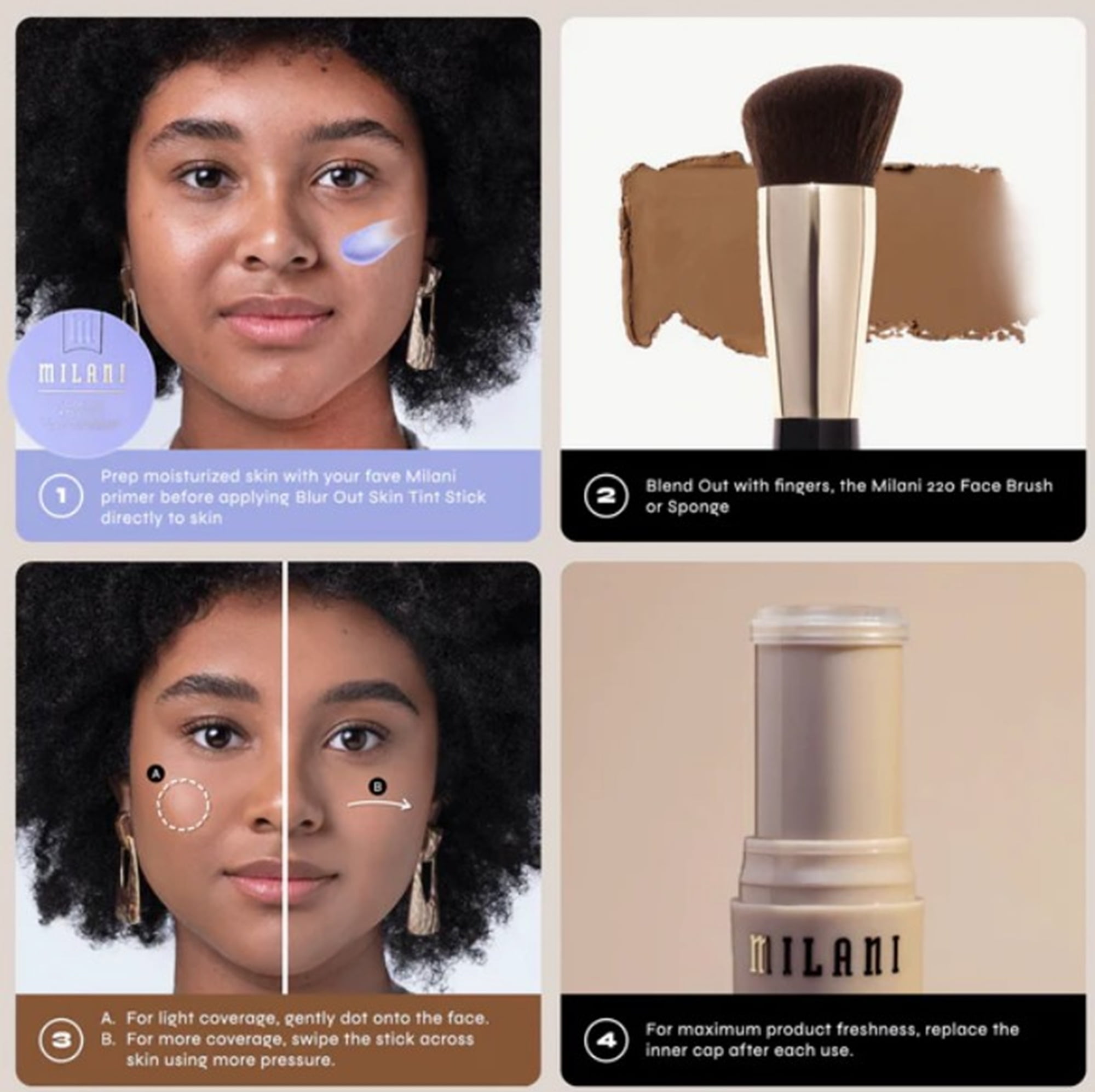 Milani - Conceal + Perfect Blur Out Skin Tint - 09 Light Medium with Golden Beige Undertone - 1Pc