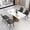 Snow-white & Gold, variant on bokifol White Faux Marble Dining Table,62.99" Rectangle Modern Dinner Table for 6,Farmhouse Long Kitchen Table for Living Room with Sturdy Base,Snow-white