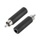 thumbnail image 1 of Adaptador RCA macho a hembra de 6,35 mm Unique Bargains negro 2uds, 1 of 4