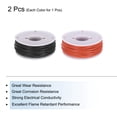 thumbnail image 3 of 22 Gauge Silicone Wire 22AWG Stranded Wire Tinned Copper Wire High Temp Wire Spool Black/Red 15m/49.2ft 2pcs, 3 of 6