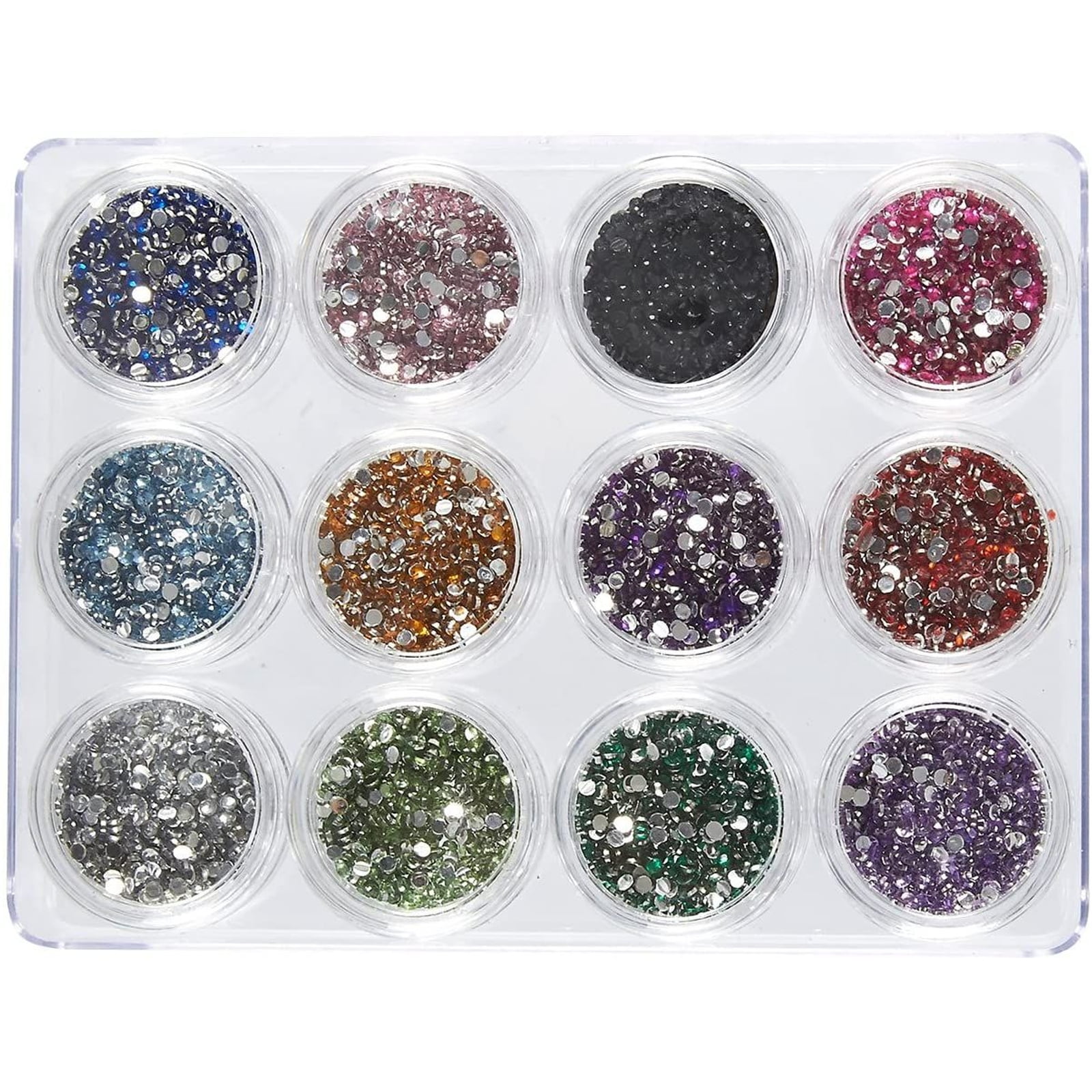 Nail Rhinestone - 6000 Piece Nail Crystal Gems, Glitter Nail Jewels, Nail  Art Accessories for Decorations, Makeup, DIY, and Crafts, 12 Colors -  Walmart.com