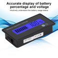 thumbnail image 4 of Ccdes Battery Capacity Indicator,GY-6D PCB HTN Sound-light Alarm Battery Capacity Monitor Indicator LCD Display 12-84V, Battery Display with Sound-light Alarm, 4 of 8