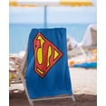thumbnail image 2 of Superman Classic Logo Officially Licensed Beach Towel 30' X 60', 2 of 6