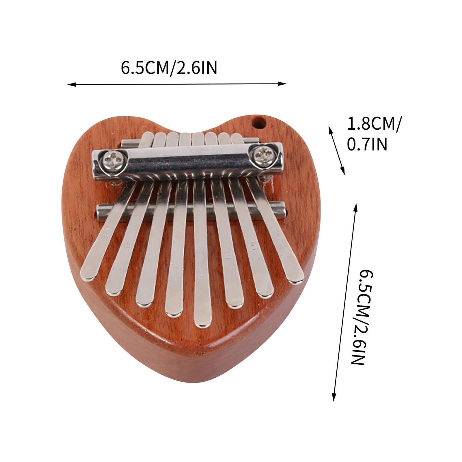 Kalimba Mini 8 Touches En Bois Massif – Piano à Pouce Portable – Instrument De Musique Pour Enfants Et Adultes