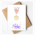 thumbnail image 1 of winter medal win wordcloud Welcome Back Greeting Cards Envelopes Blank, 1 of 3