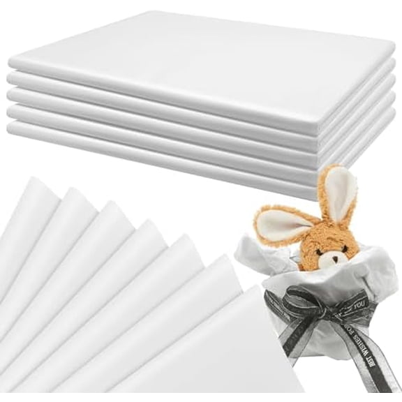 500 Sheets 15 x 20 Inch Acid Free Tissue Paper for Storage, Unbuffered No Acid Papers White Tissue Paper Large Wrapping Papers Bulk for Preserving Clothing Festival Mother's Day Gift Wrap