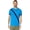 French Blue, variant on Men's Slim Fit Short Sleeve Sash Front Pique Polo Shirt, French Blue, Small