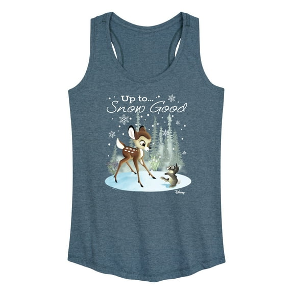 Disney Bambi - Christmas - Up To Snow Good - Women's Racerback Tank Top