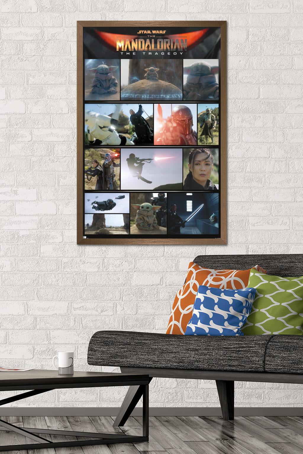 Star Wars: The Mandalorian Season 2 - Chapter 14 Grid Wall Poster, 22.375" x 34", Framed