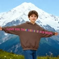 thumbnail image 2 of I Love You This Much Boys Hoodies Long Sleeve Pullover Hoodie Sweatshirt Creative Casual Oversized Toddler Clothes for Girls 4-5 Years, 2 of 5