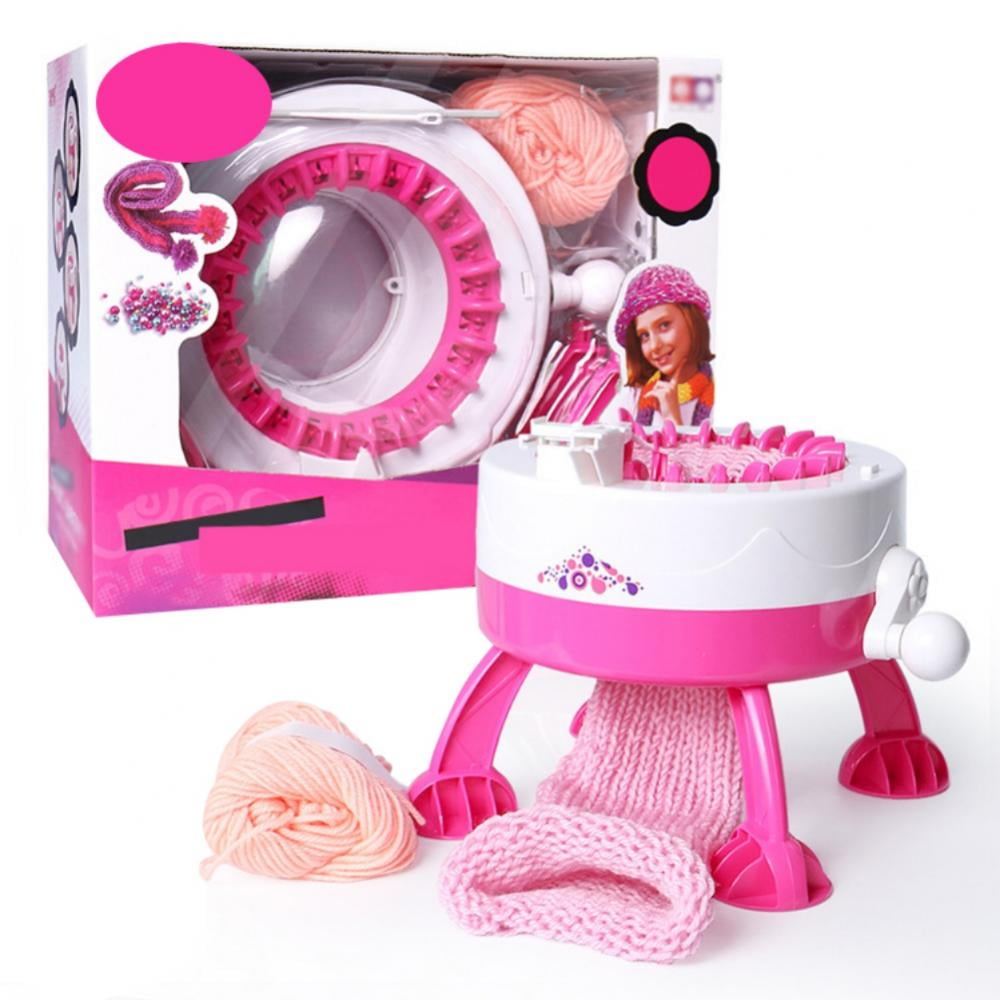 AJZIOJIRO Girls 22 Needles Knitting Machine Toys Kids Girls Toys Educational Toys Kids Games Gifts for 6-12 Year Old