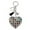 Rainbow Heart, variant on Wrapables Crystal Bling Key Chain Keyring with Tassel Car Purse Handbag Pendant, Exotic Cat