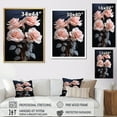 thumbnail image 4 of Designart "Pink Flowers Pastel gracefulness II" Floral Floater Framed Wall Decor, 4 of 7