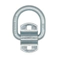 thumbnail image 3 of 1/2" Bolt-On D Ring Heavy Duty Tie Down Anchor w/Mounting Brackets 12,000 LBS Breaking Strength - White Blue Zinc | Cargo Tie Down Anchors for Flatbed Trucks Trailers (12 Pack), 3 of 9
