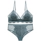 thumbnail image 4 of Conjunto de sujetador de mujer con copas de conejo, lencería sexy, sin aros, de encaje fino y francés, 4 of 4