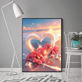 thumbnail image 4 of HsdsBebe Valentine's Diamond Art Painting Kits for Adults, Seaside Love DIY Diamond Art,Gem Art Craft Home Game for Kids, 4 of 6