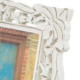 thumbnail image 4 of DecMode 8" x 10" Handmade Intricate Carved White Scroll Photo Frame, 4 of 7
