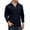 C203/Dark Blue, variant on Rggeeun Men's Long Sleeve Polo Shirts Male Winter Knit Shirt With Zipper Comfortable Loose Fit Casual Pullover Top For Golf Shirts For Men