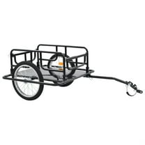 Casafoyer Bike Cargo Trailer 51.2"x28.7"x19.7" Steel Black